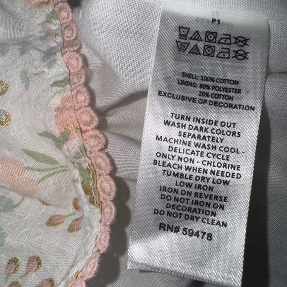 Cupcakes and Cashmere Toddler Dress Sz 24m NWOT 100% Cotton - Picture 6 of 6